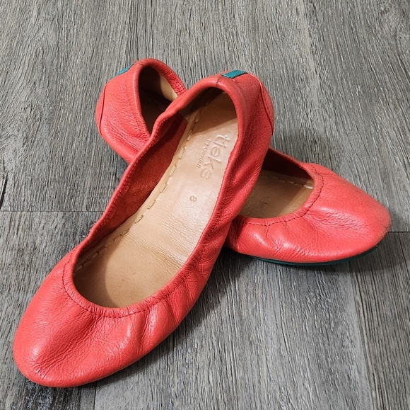 Tieks By Gavrieli‎ Poppy Orange Colar Leather Ballet Flat - Picture 9 of 12